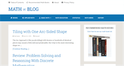 Desktop Screenshot of mathblog.com